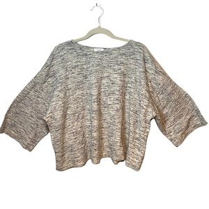 Pure Jill by J.Jill Grey & white sweatshirt